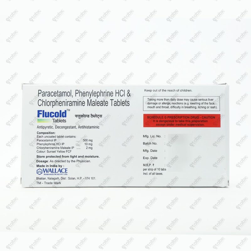 Flucold Tablet 10's