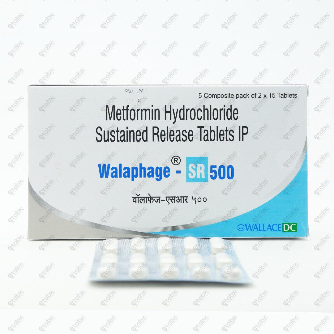 Walaphage SR 500mg Tablet 15's