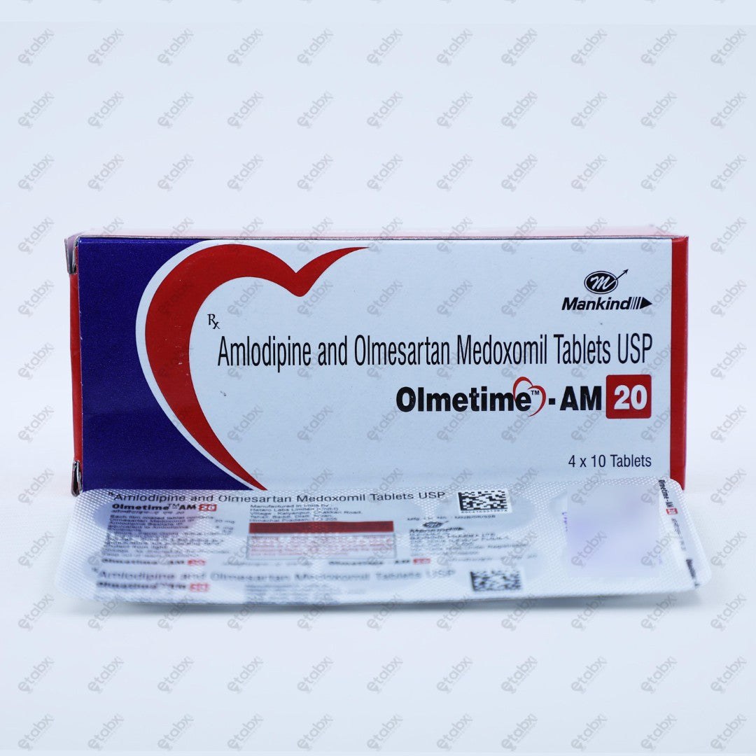 Olmetime AM 20mg Tablet 10's