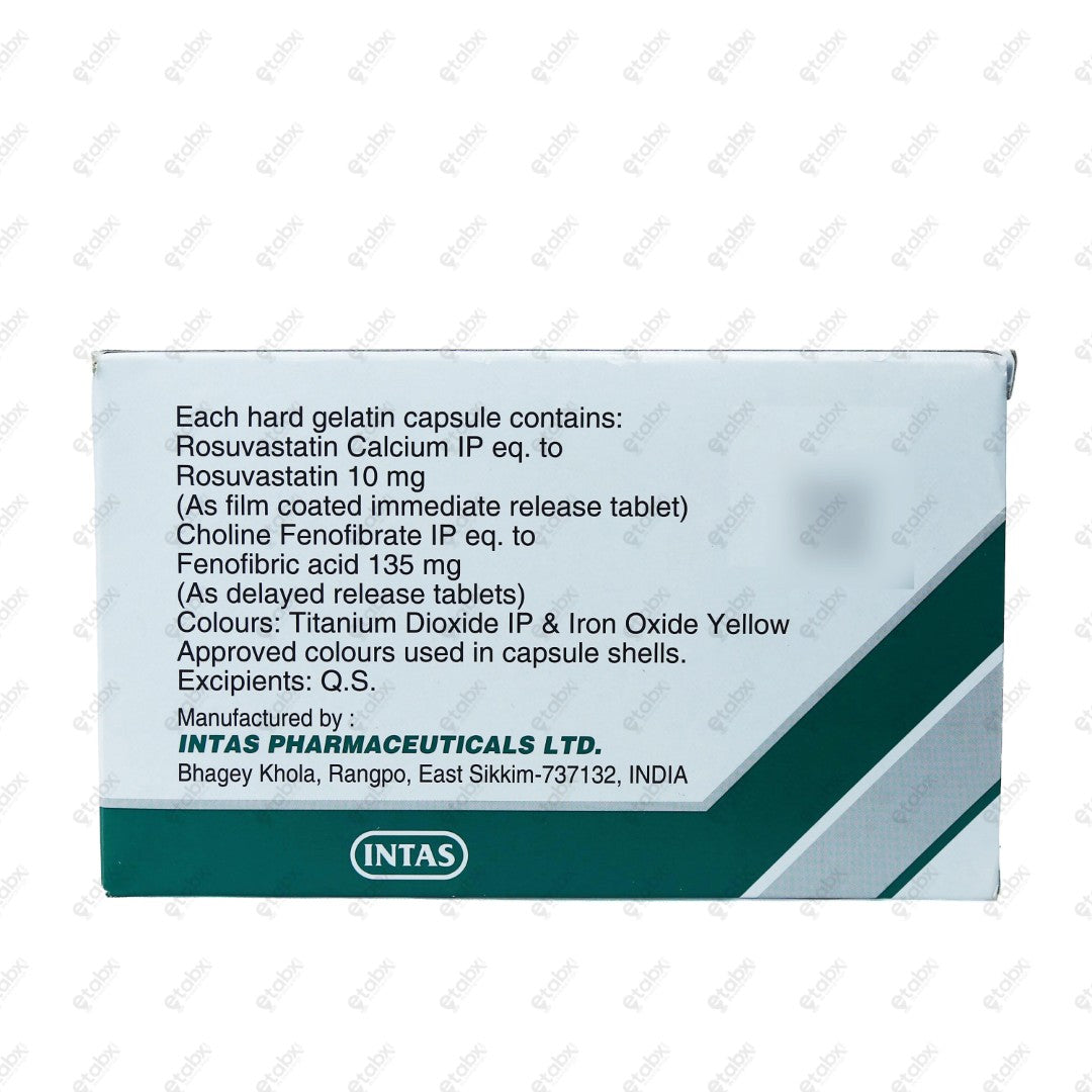 Arvast CF 10mg Capsule 10's
