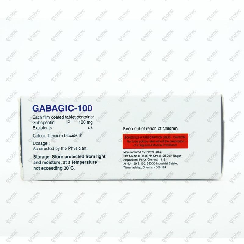 GABAGIC 100 MG TABLETS 10's
