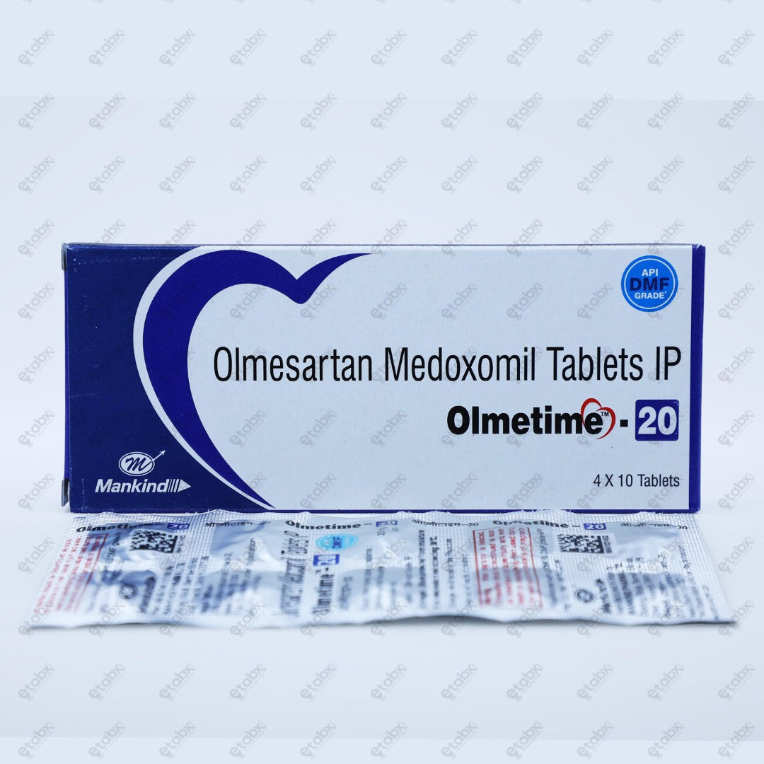 Olmetime 20mg Tablet 10's