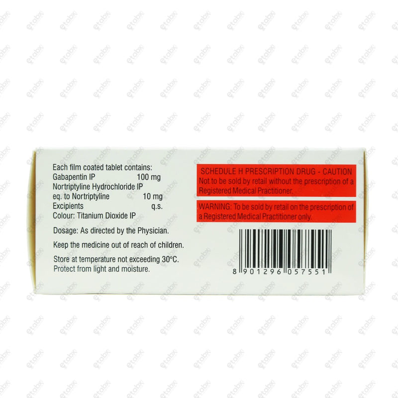 Gabantin NT 100 Tablet 10's
