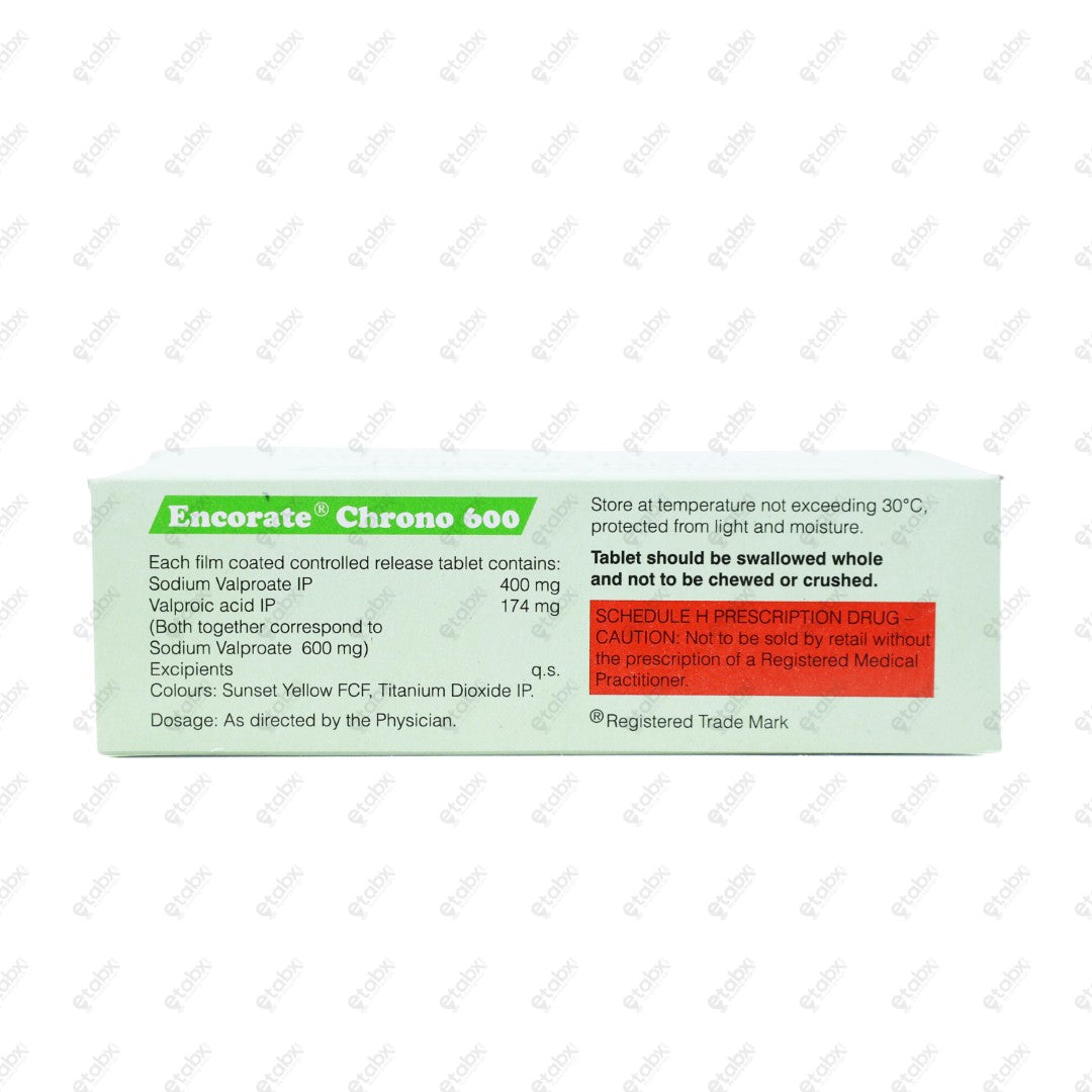 Encorate Chrono 600mg Tablet 10's
