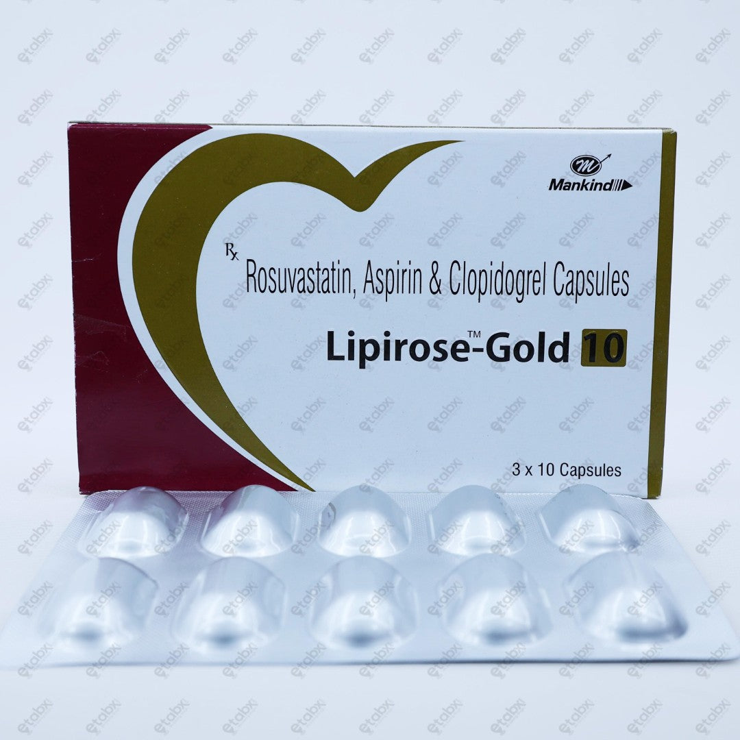 Lipirose Gold 10mg Capsule 10's