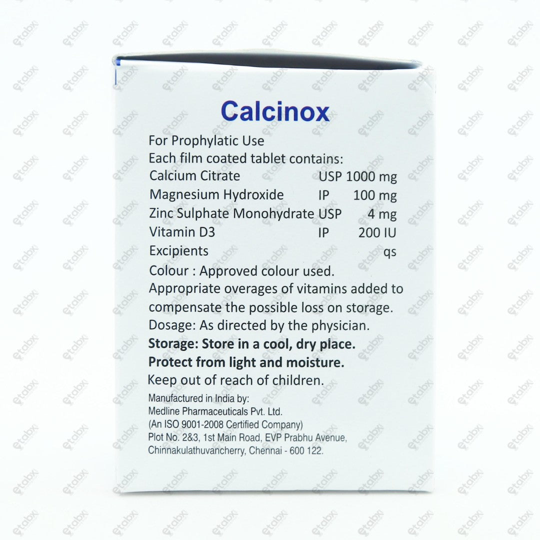 Calcinox Tablet 10's