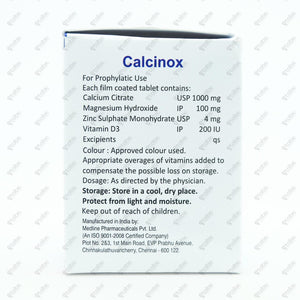 Calcinox Tablet 10's