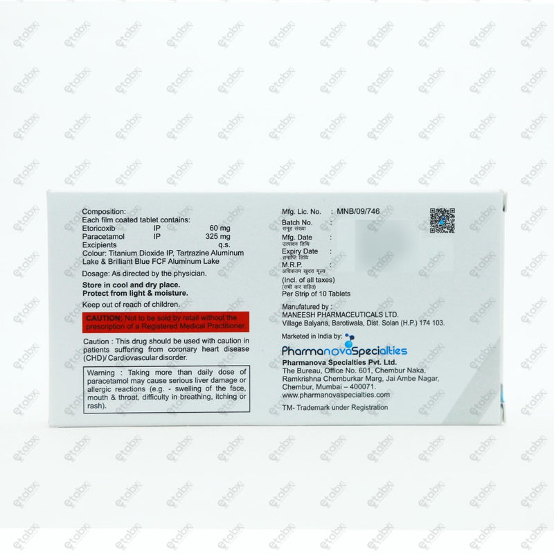 Etofine P Tablets 10's