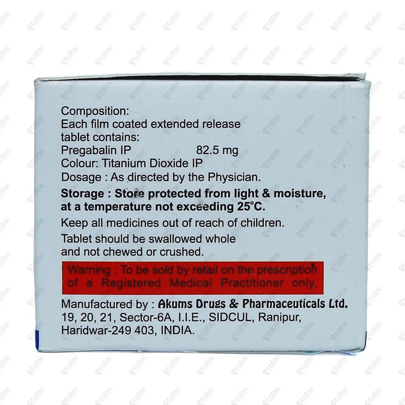 GABAWIN ER 82.5mg Tablet 10's