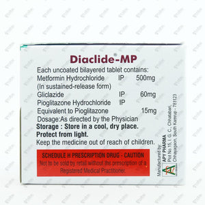 Diaclide MP Tablets 10's