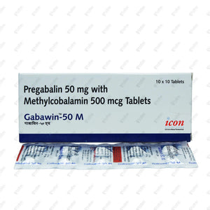 Gabawin 50 M Tablet 10's
