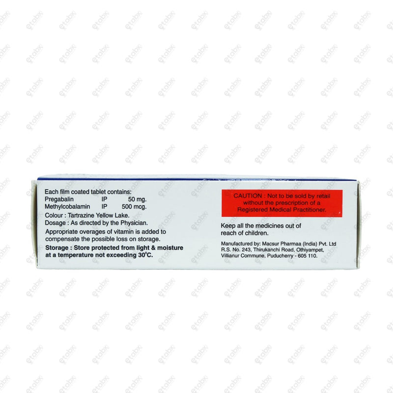 Gabawin 50 M Tablet 10's