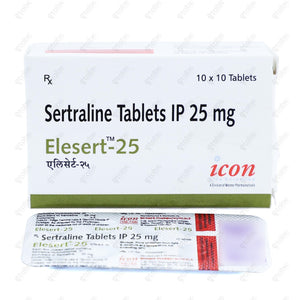 Elesert 25mg Tablets 10'S