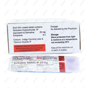 Elesert 25mg Tablets 10'S