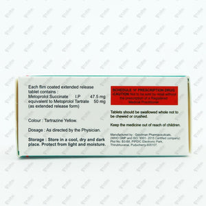 Selotol XL 50mg Tablet 10's