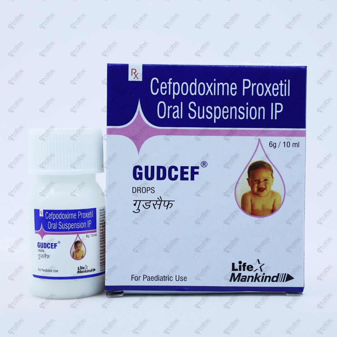 GUDCEF Drops 10ml Cephalosporin Antibiotic Drops
