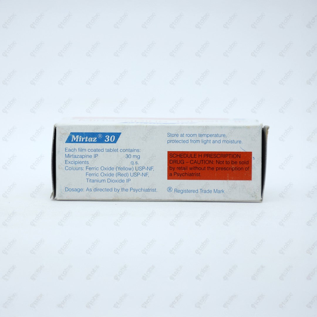 MIRTAZ 30MG Tablet 10'S