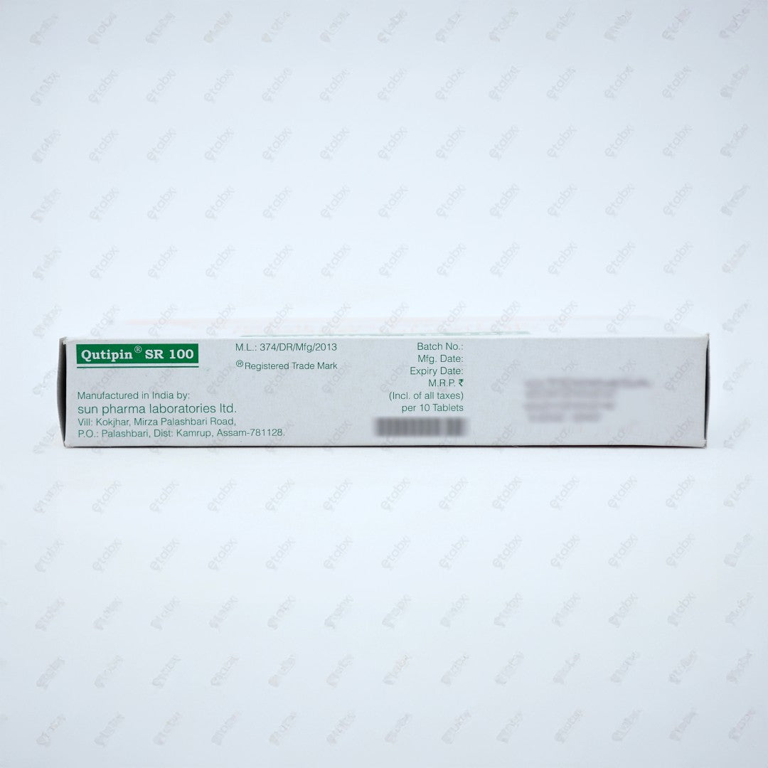Qutipin SR 100mg Tablet 10's