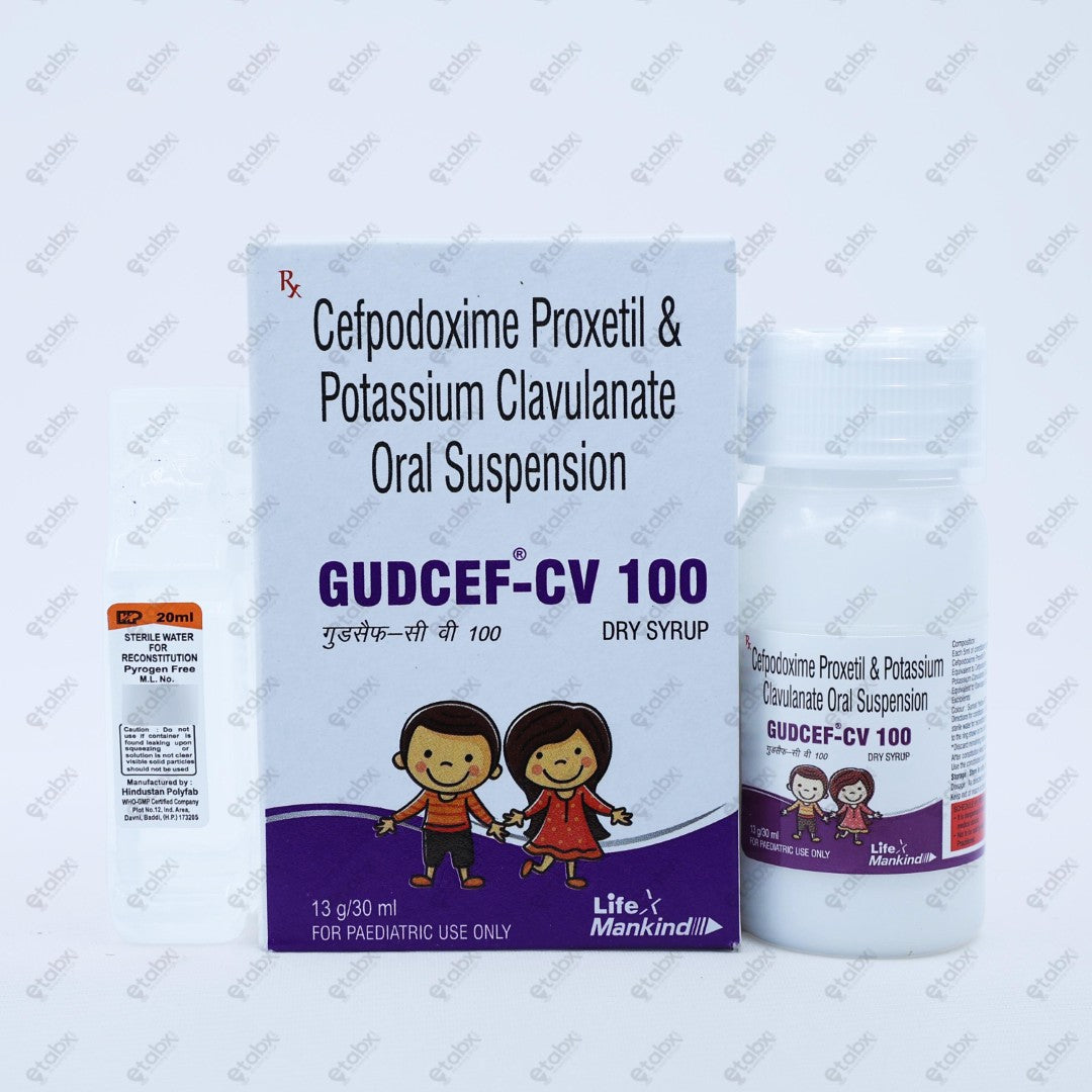 Gudcef CV 100 Dry Syrup 30ml
