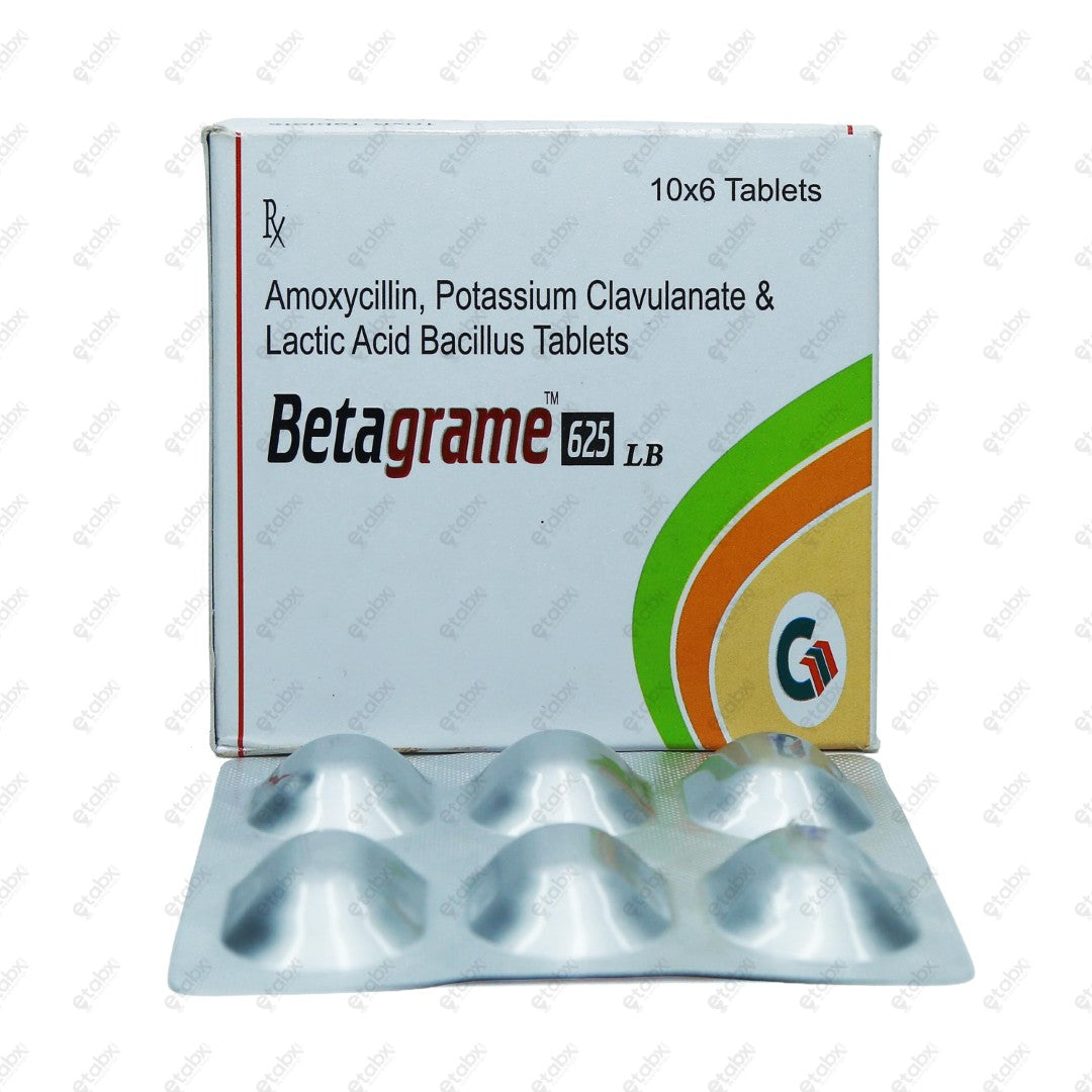Betagrame 625 LB Tablets 6's