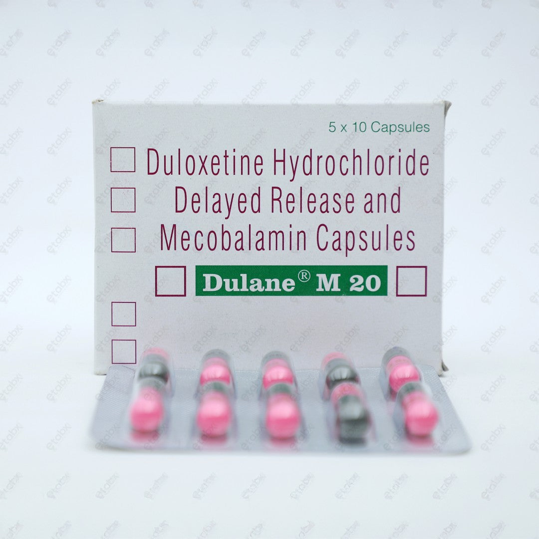 DULANE M 20MG Capsule (Duloxetine + Mecobalamin)