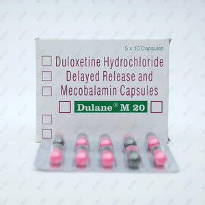 DULANE M 20MG Capsule (Duloxetine + Mecobalamin)