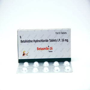 Betasmile 16mg Tablet 10s – Betahistine for Vertigo