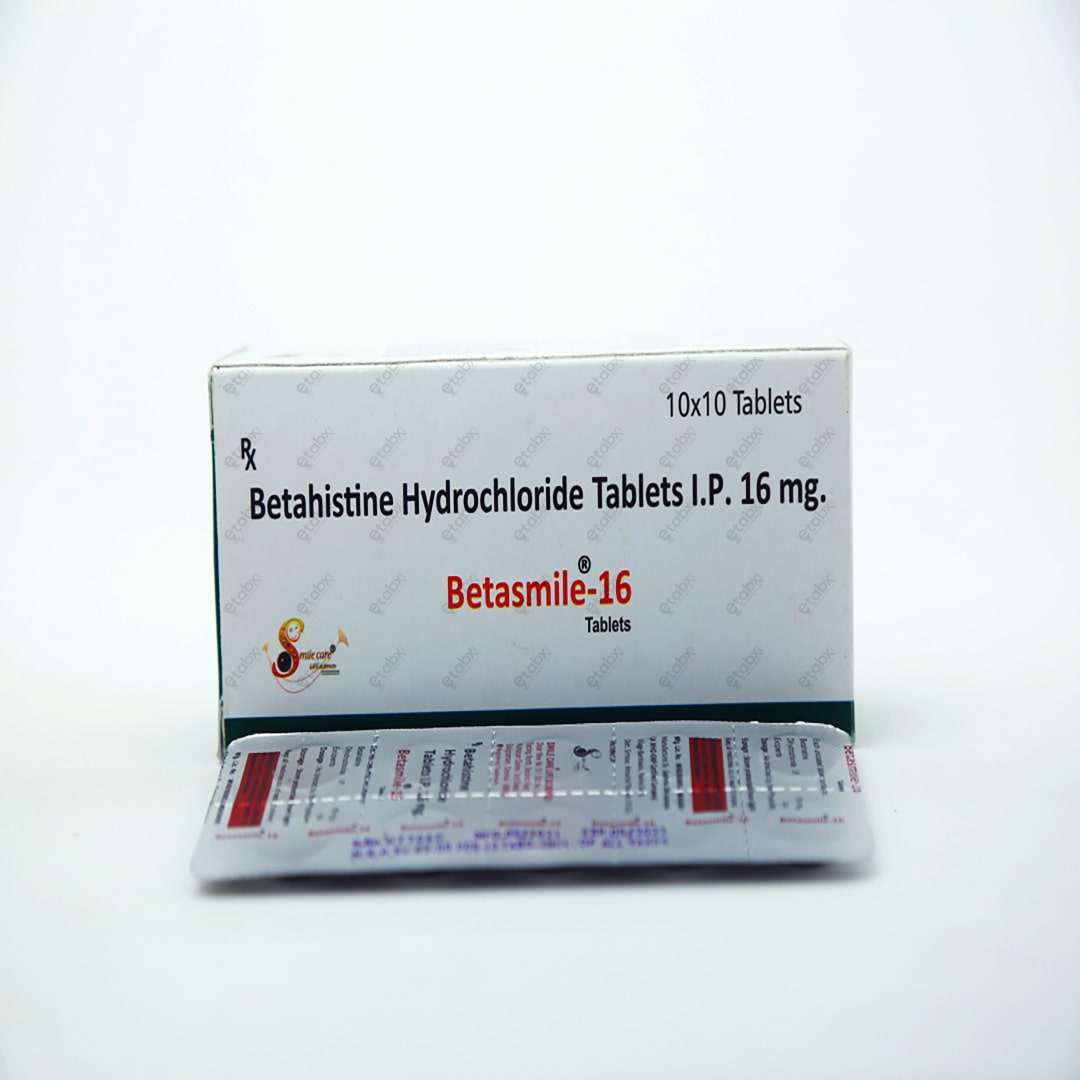 Betasmile 16mg Tablet 10s – Betahistine for Vertigo