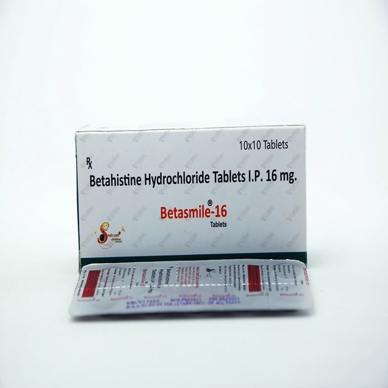 Betasmile 16mg Tablet 10s – Betahistine for Vertigo