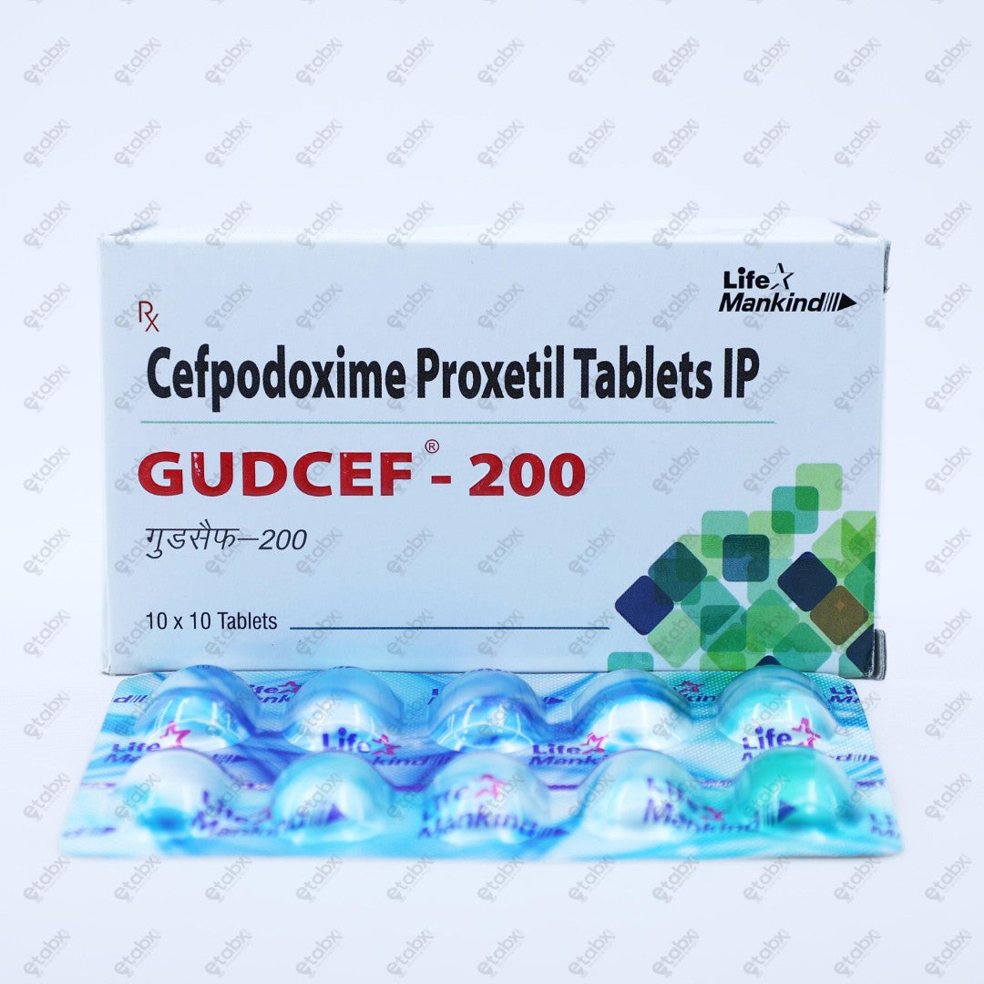 Gudcef 200mg Tablet 10's