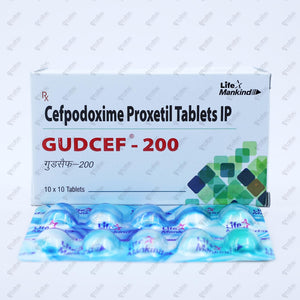 Gudcef 200mg Tablet 10's