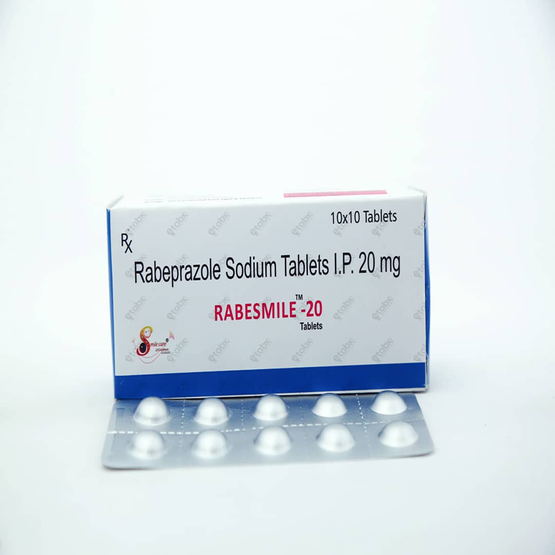 RABESMILE 20mg Tablet 10’s – Acidity & GERD Relief