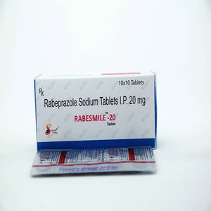 RABESMILE 20mg Tablet 10’s – Acidity & GERD Relief