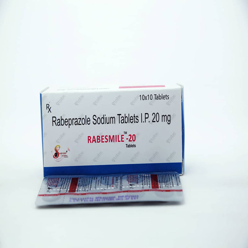 RABESMILE 20mg Tablet 10’s – Acidity & GERD Relief