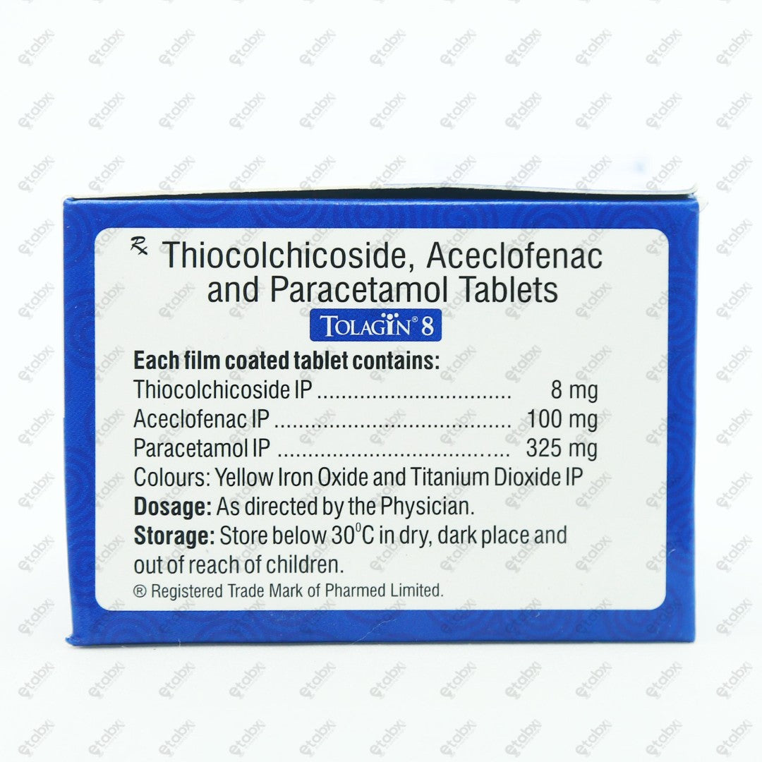 Tolagin 8 Tablet 10's