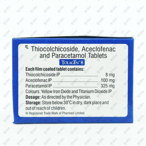 Tolagin 8 Tablet 10's