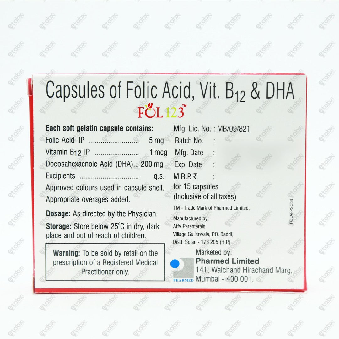 Fol 123 Capsule 15's
