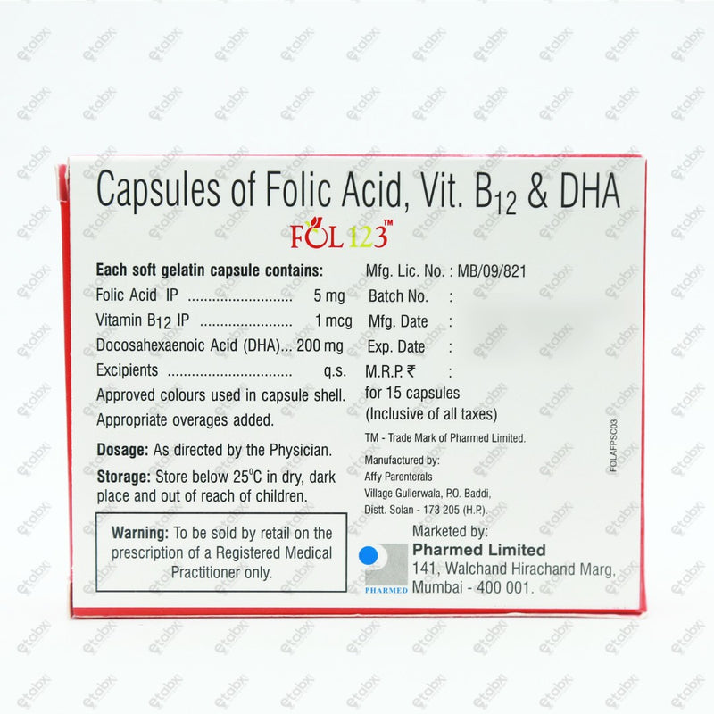 Fol 123 Capsule 15's