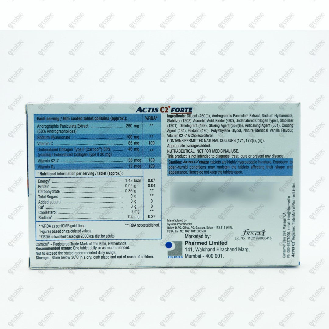Actis C2 Forte Tablets 10's