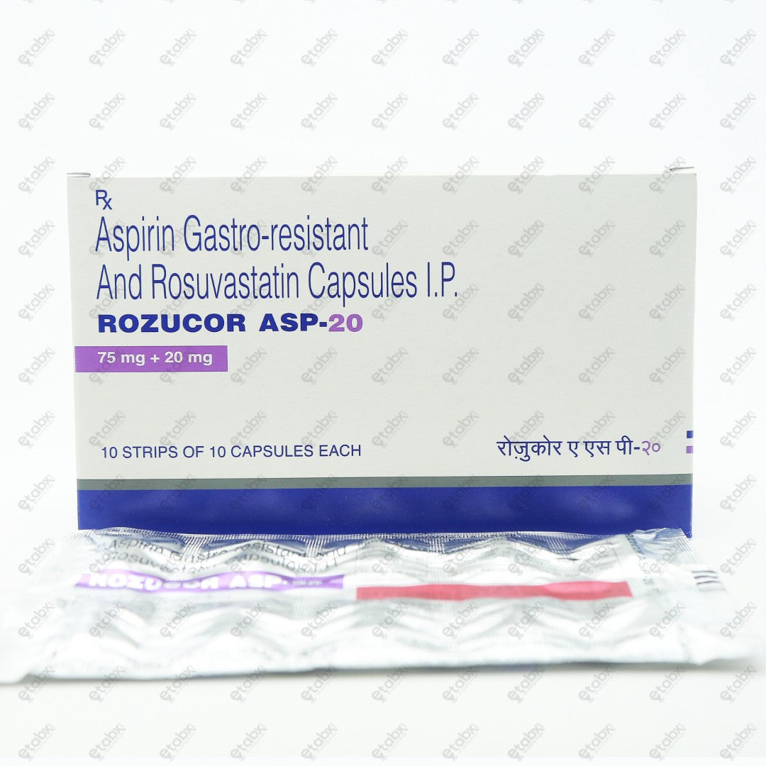 Rozucor ASP 20mg Capsule 10's