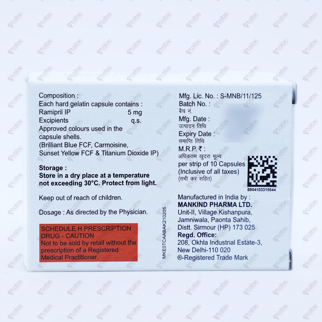 Ramihart 5mg Capsule 10's
