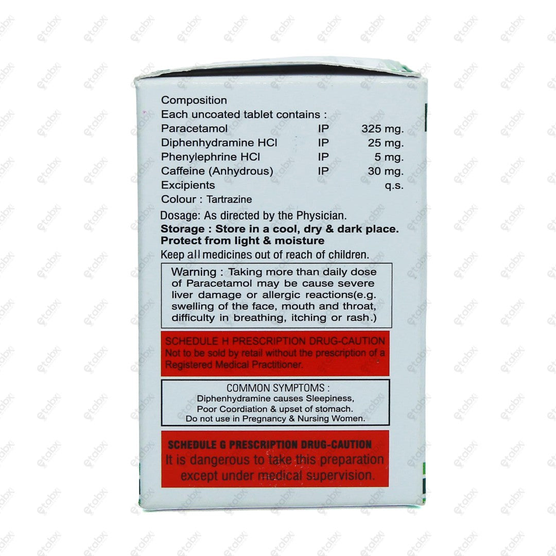 Cefenac Cold Tablets 10's