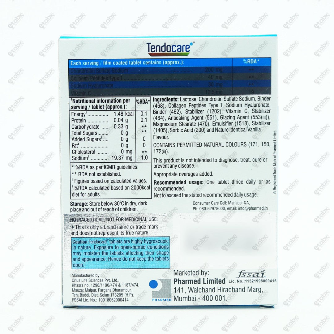 Tendocare Tablet 15's