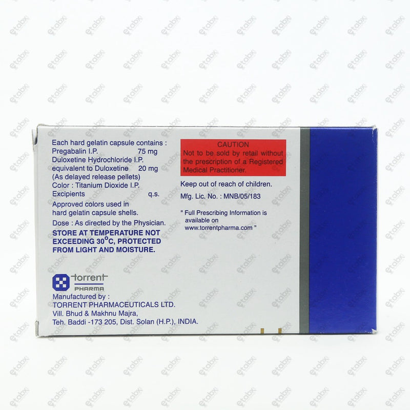 PREGEB D 75/20 Capsule 10's