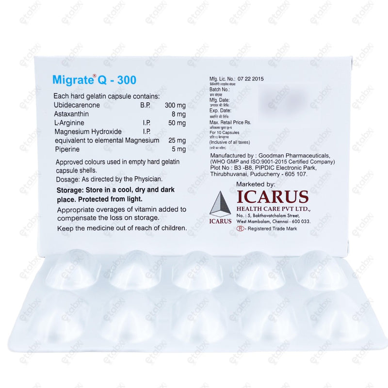 Migrate Q 300mg 10's