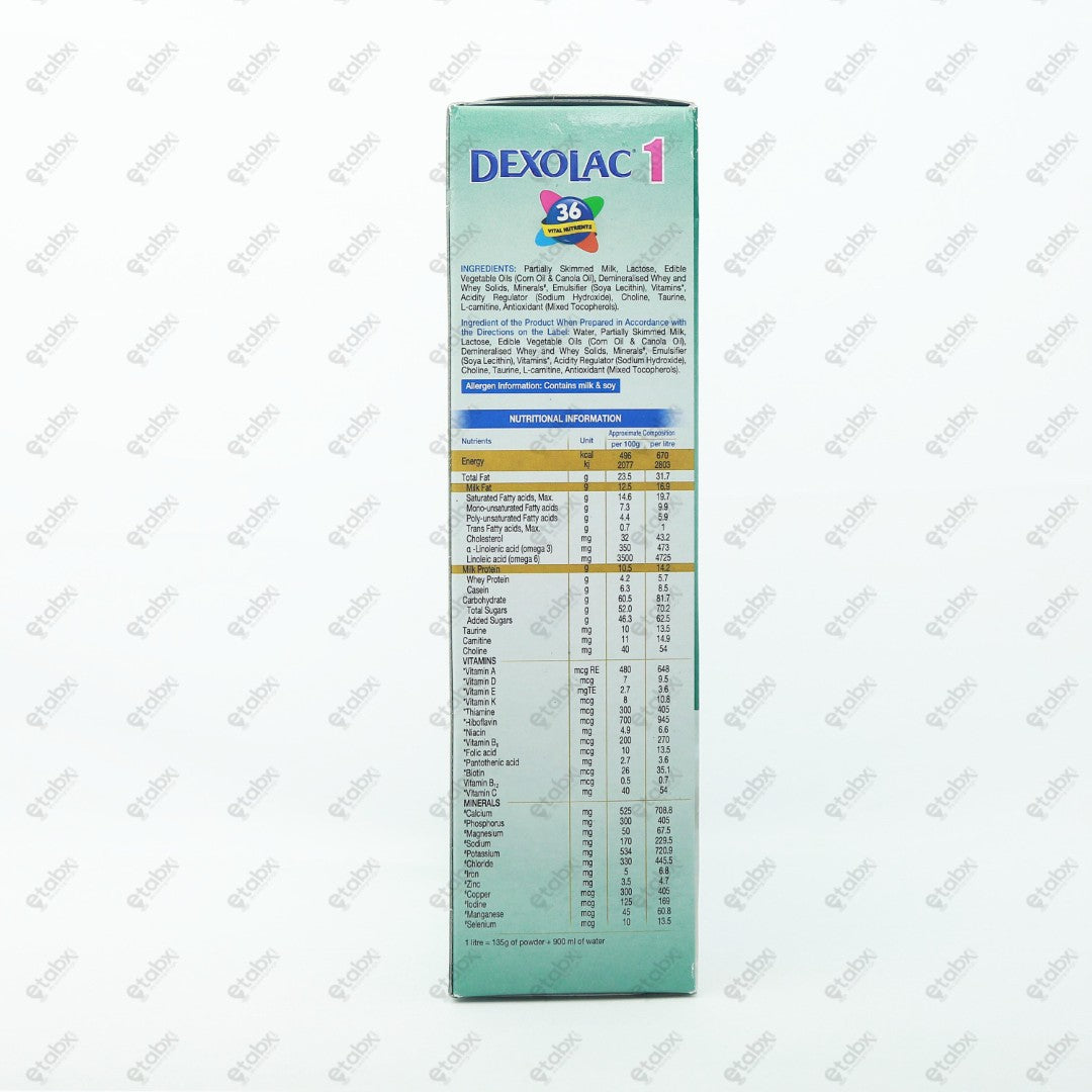 Dexolac Stage 1 Infant Formula Refill 400gm
