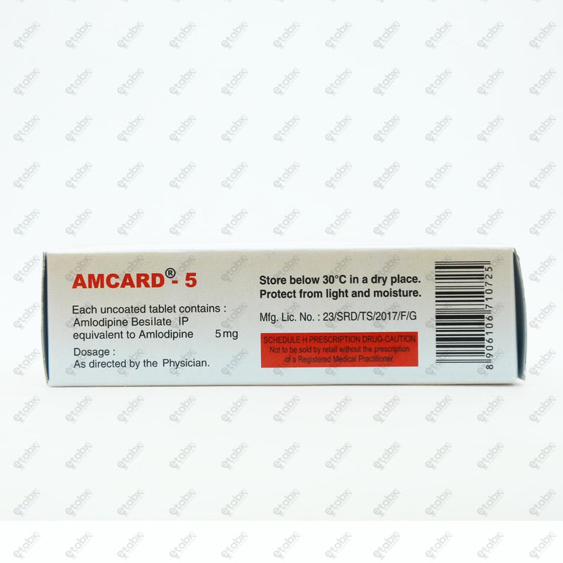 AMCARD 5mg Tablet 7's