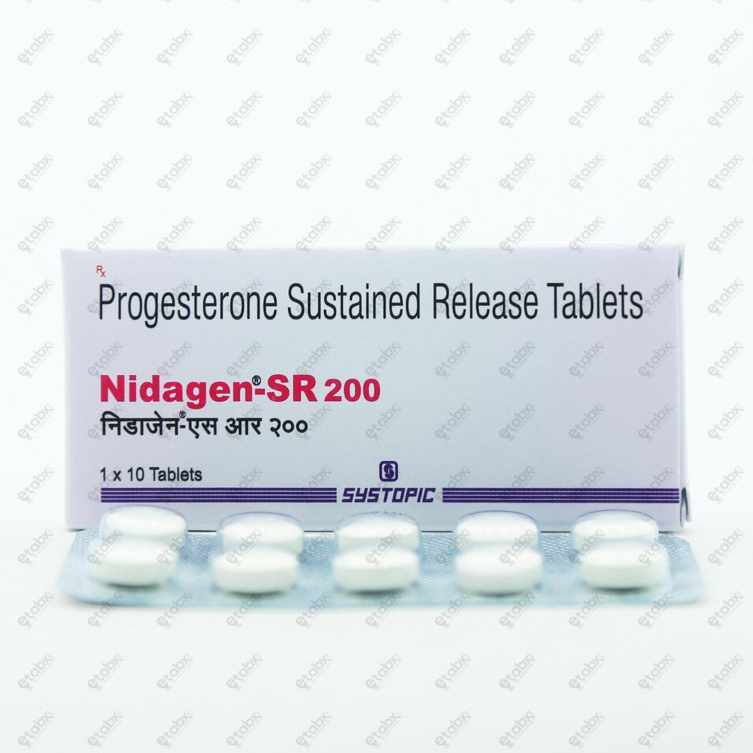 Nidagen SR 200 Tablet 10's
