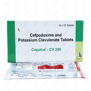 Cepotus CV 200mg Tablet 10's