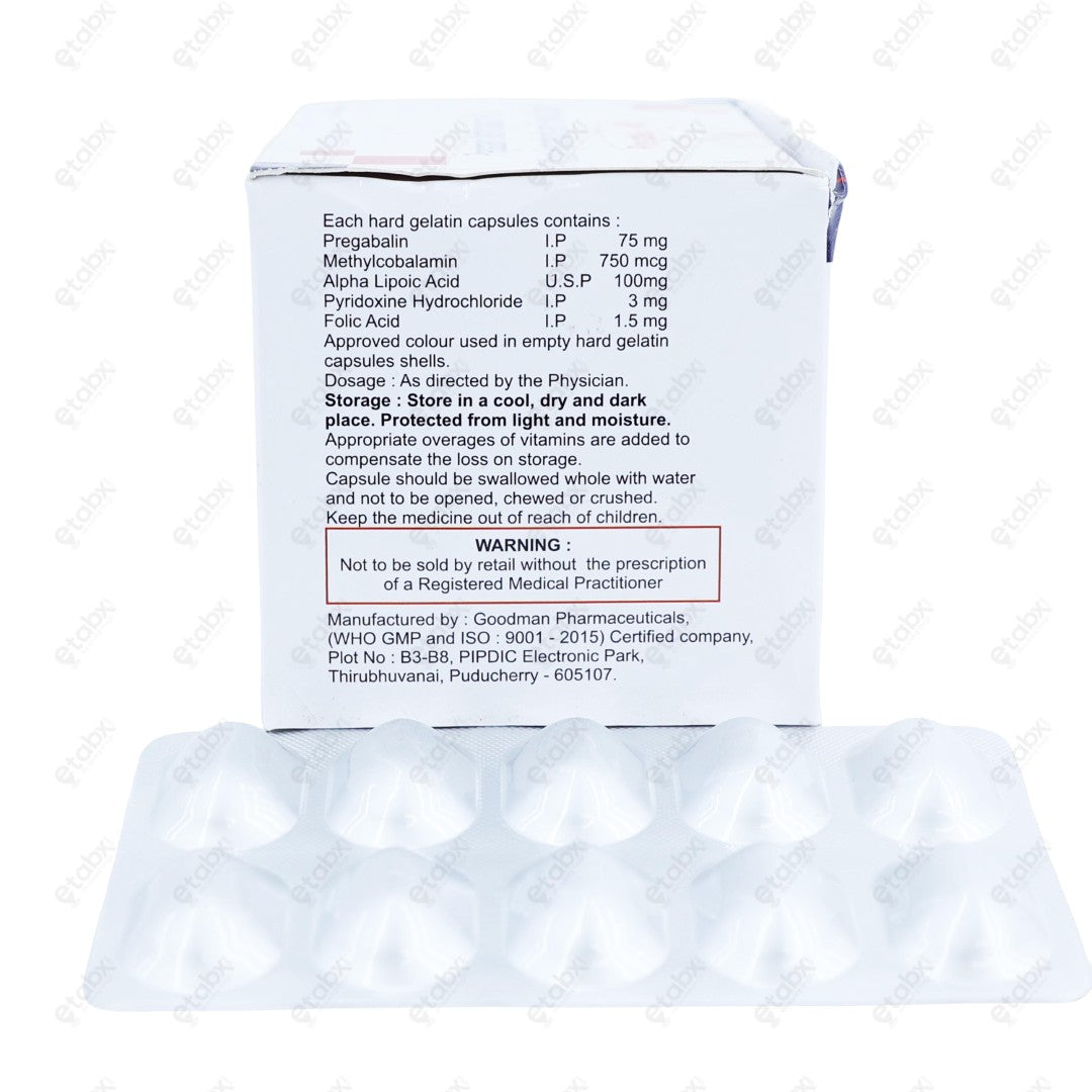 Pregalus M Capsules 10's